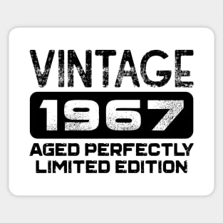 Birthday Gift Vintage 1967 Aged Perfectly Sticker